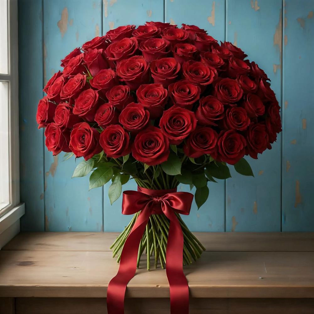 Букет Красные розы Блэк Меджик в Горном Ставропольского края