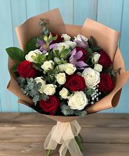 Букет цветов из:  Розы и Альстромерии в Горном Ставропольского края