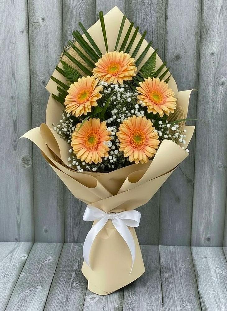 Букет цветов из: Герберы в Горном Ставропольского края