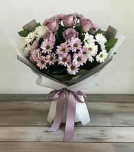 Букет цветов из:  Хризантемы и Розы #REPLACE_PRED# Горном Ставропольского края