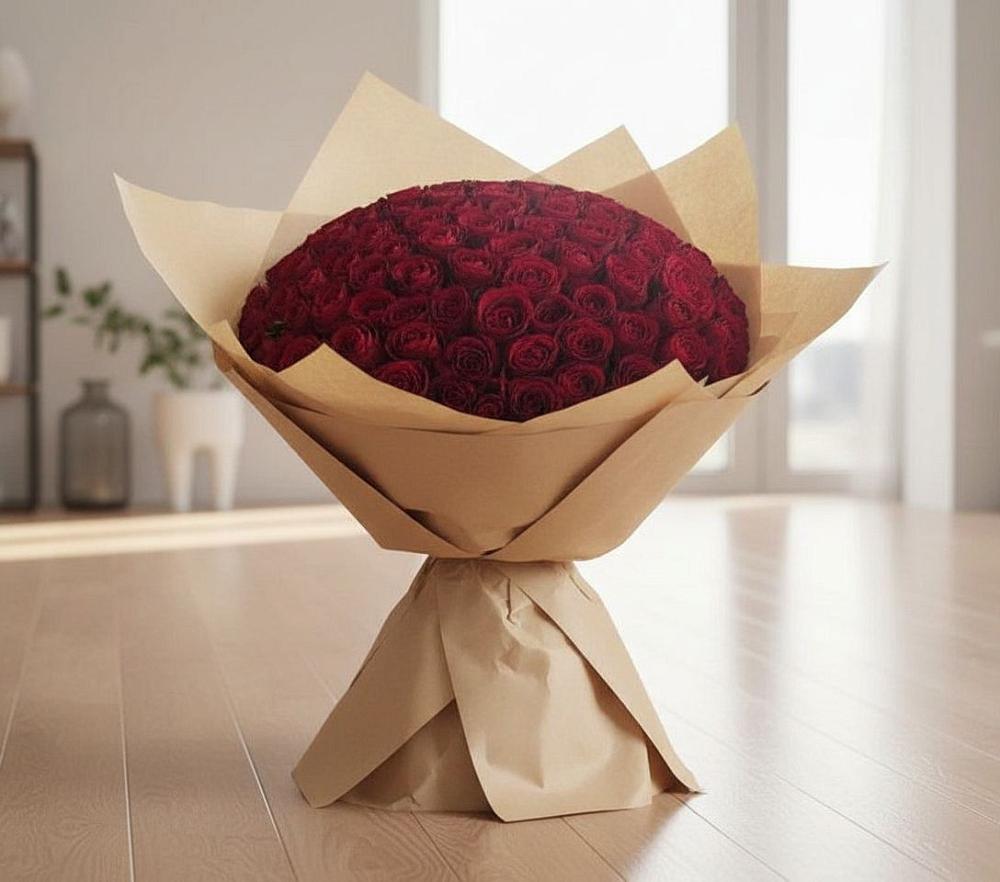 Букет 101 Красная роза в Горном Ставропольского края