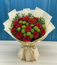 Букет цветов из:  Розы и Хризантемы #REPLACE_PRED# Горном Ставропольского края