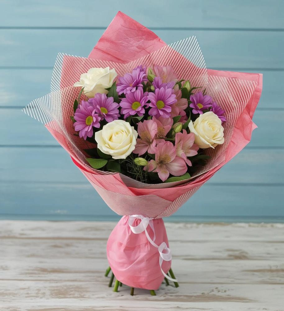 Букет цветов из: Герберы в Горном Ставропольского края